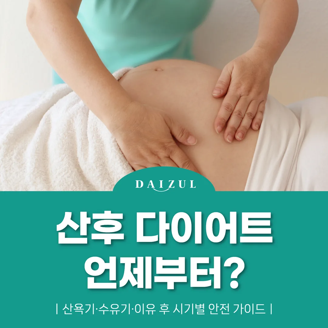 산후 다이어트 언제부터? 산욕기·수유기·이유 후 시기별 안전 가이드